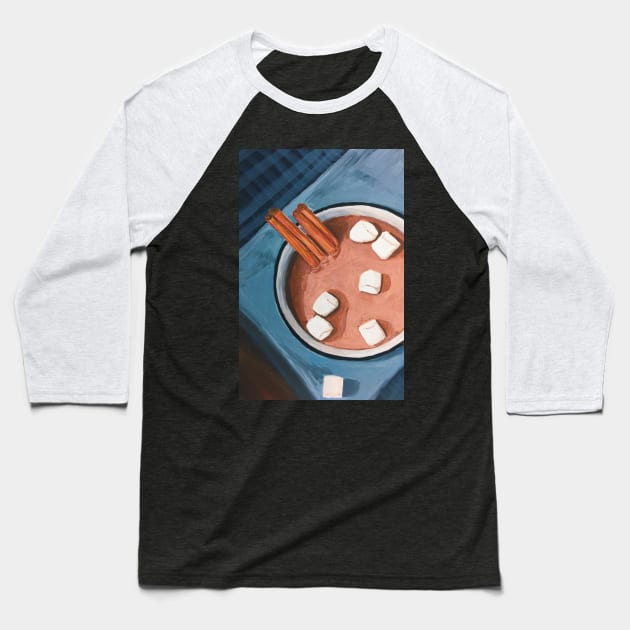 hot cocoa Baseball T-Shirt by emmawtj